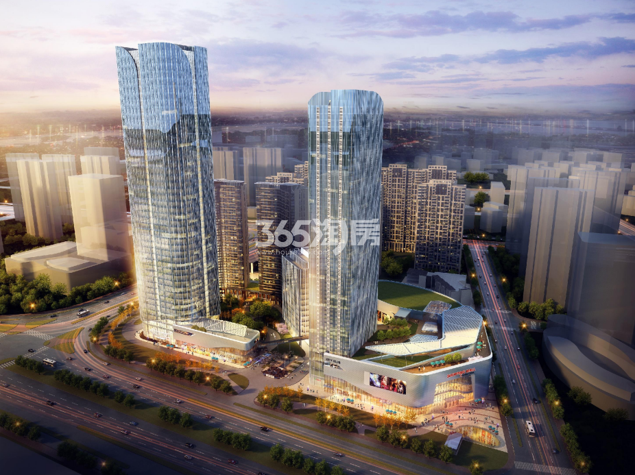 南京金地威新中心鸟瞰图_南京南京金地威新中心_南京新房网_365淘房