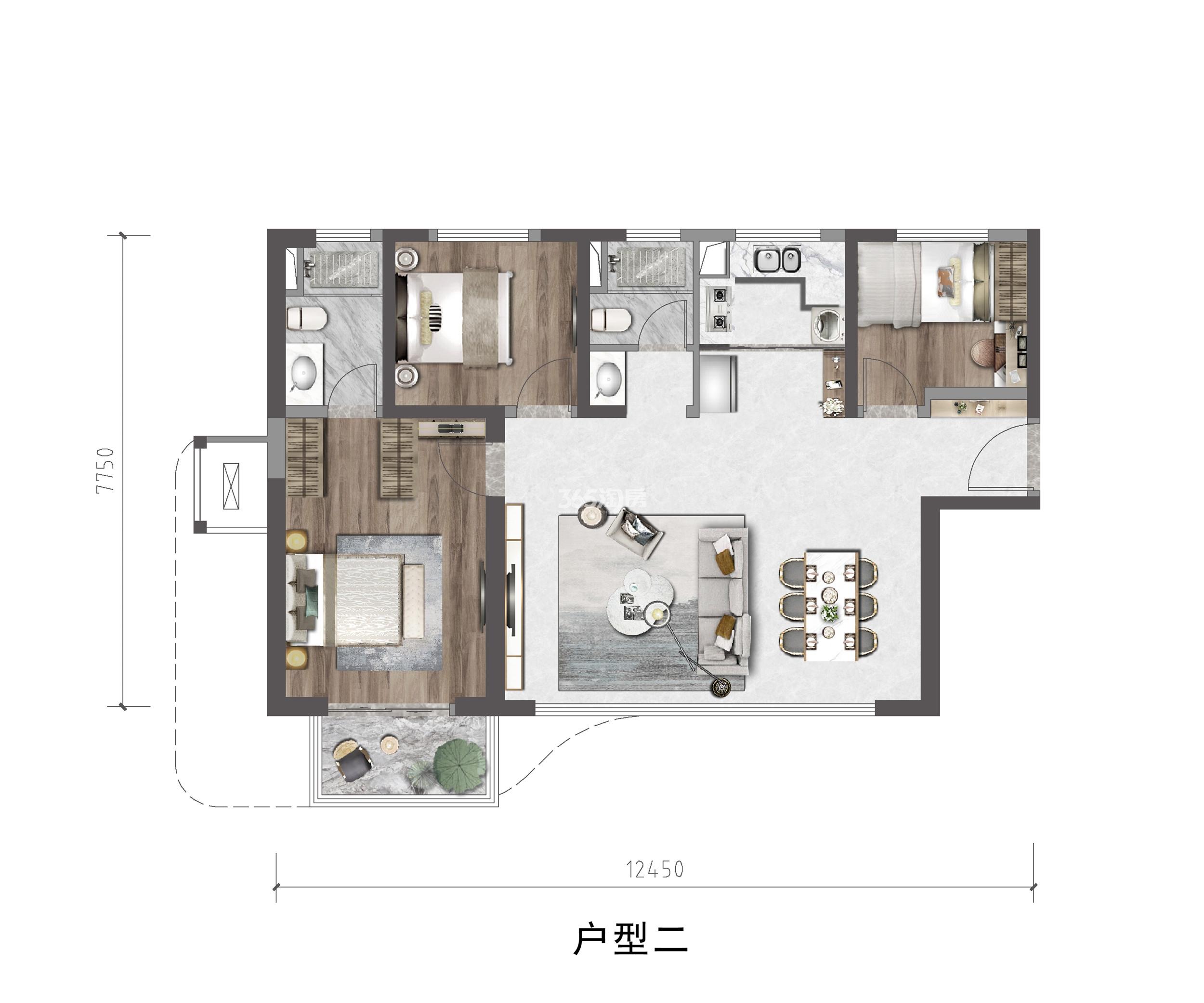 产发云语间户型图_西安产发云语间_西安365淘房
