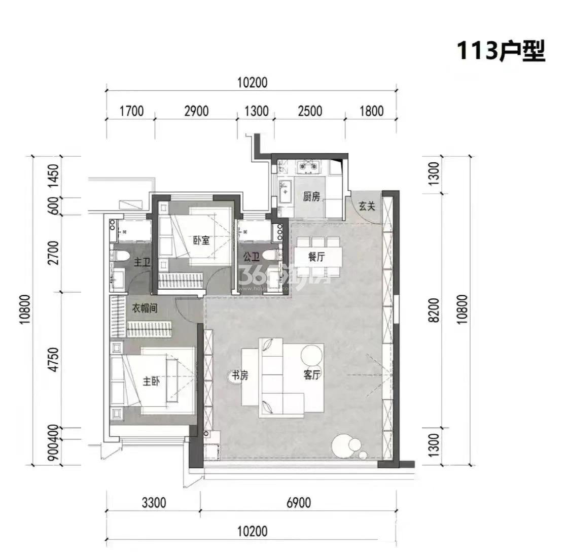 西安中建悦庐楼盘户型图_西安365淘房