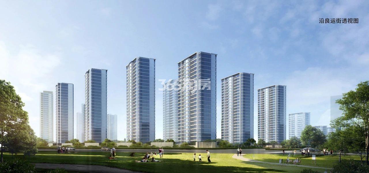 滨江中豪翠宸里鸟瞰图(带楼幢)_杭州滨江越秀中豪翠宸里_杭州新房网_365淘房