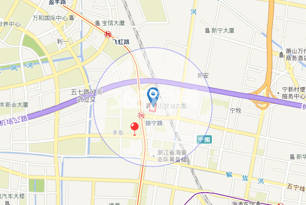 滨江钱江新城96号地块区位图