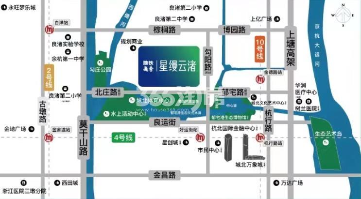 地铁越秀星缦云渚交通图