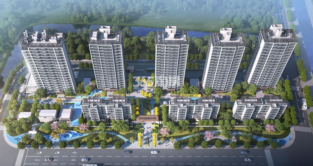 博策春境前潮府鸟瞰图