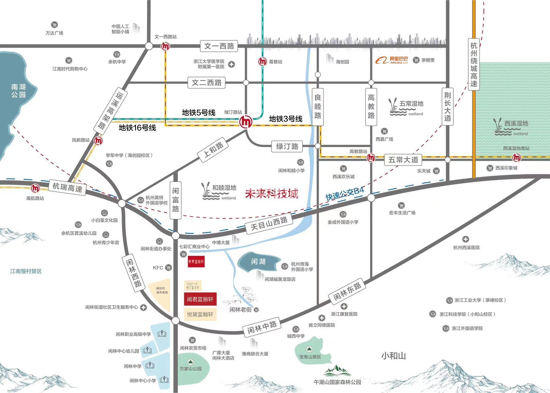 阅君蓝丽轩交通图