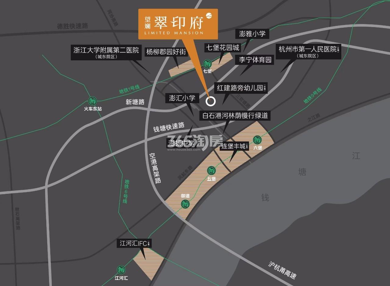 望斓翠印府交通图
