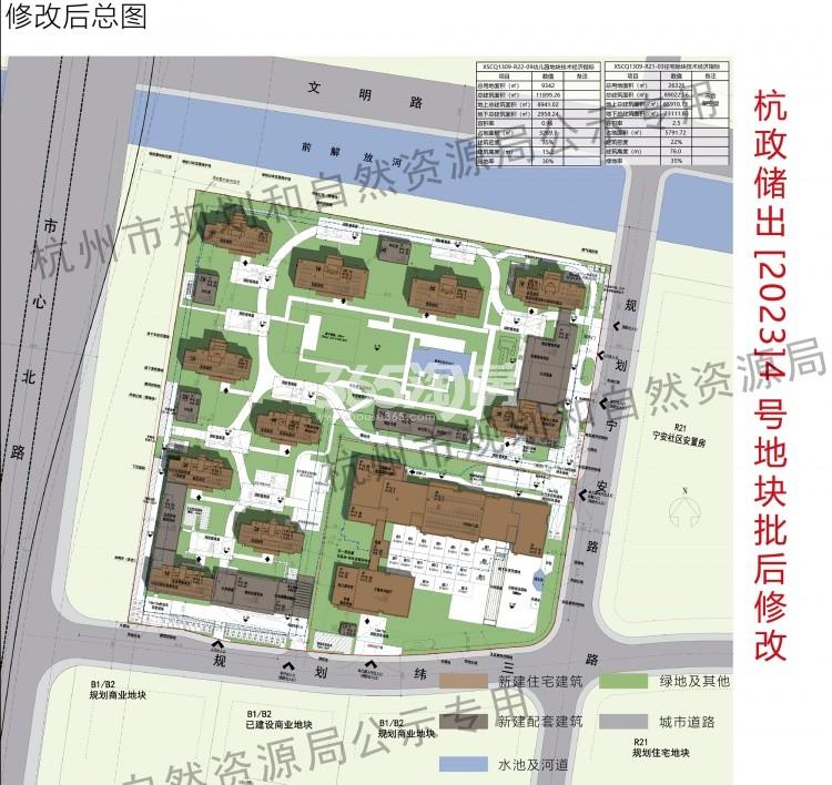 樾章璟琇名邸优化调整后总平面图