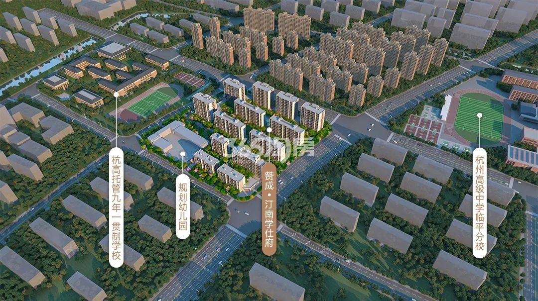 赞成汀南学仕府鸟瞰图