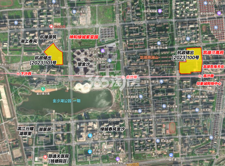 万科下沙101号地块交通图
