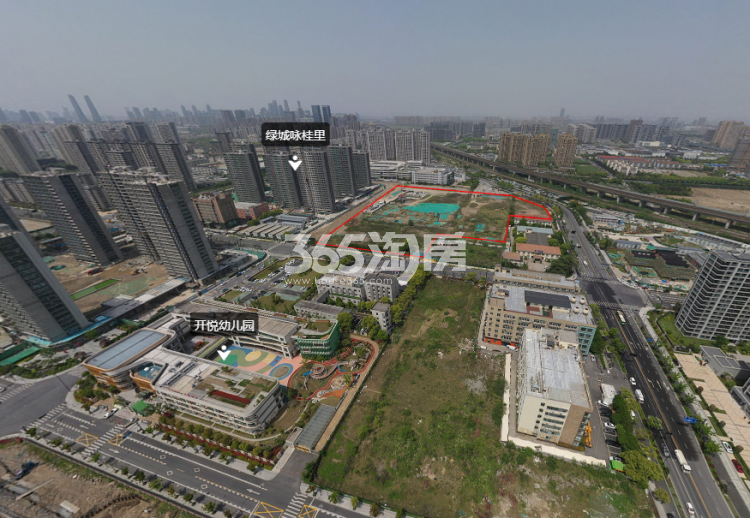 绿城市北105号地块实景图