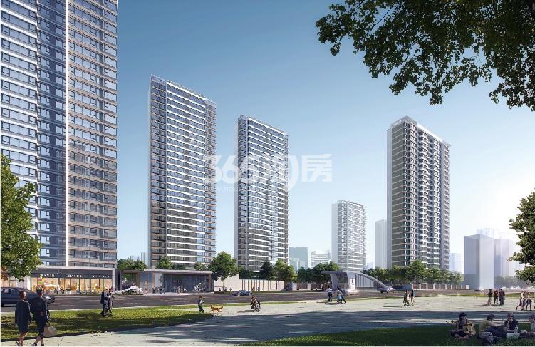 南湾上府楼栋景观效果图_南京南湾上府_南京新房网_365淘房