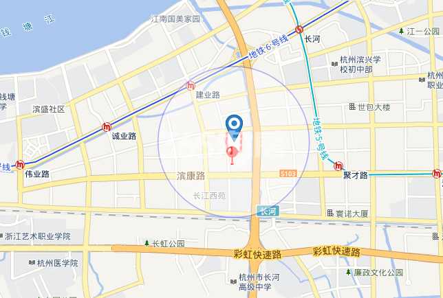 滨江平晖府交通图
