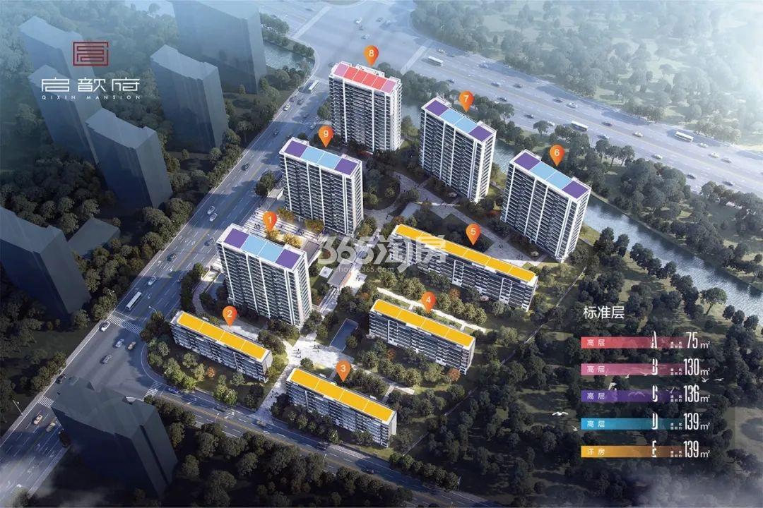 华元启歆府鸟瞰图