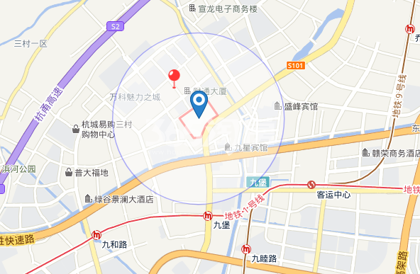 滨江澜映悦城交通图