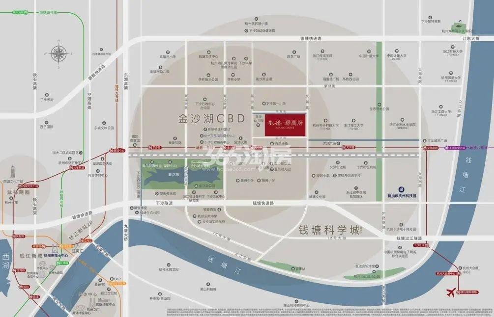 凯德璟高府交通图