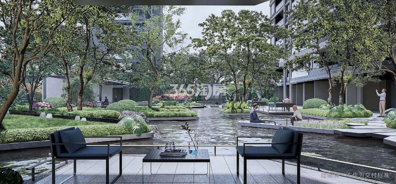 圣奥潮映望月府园区效果图