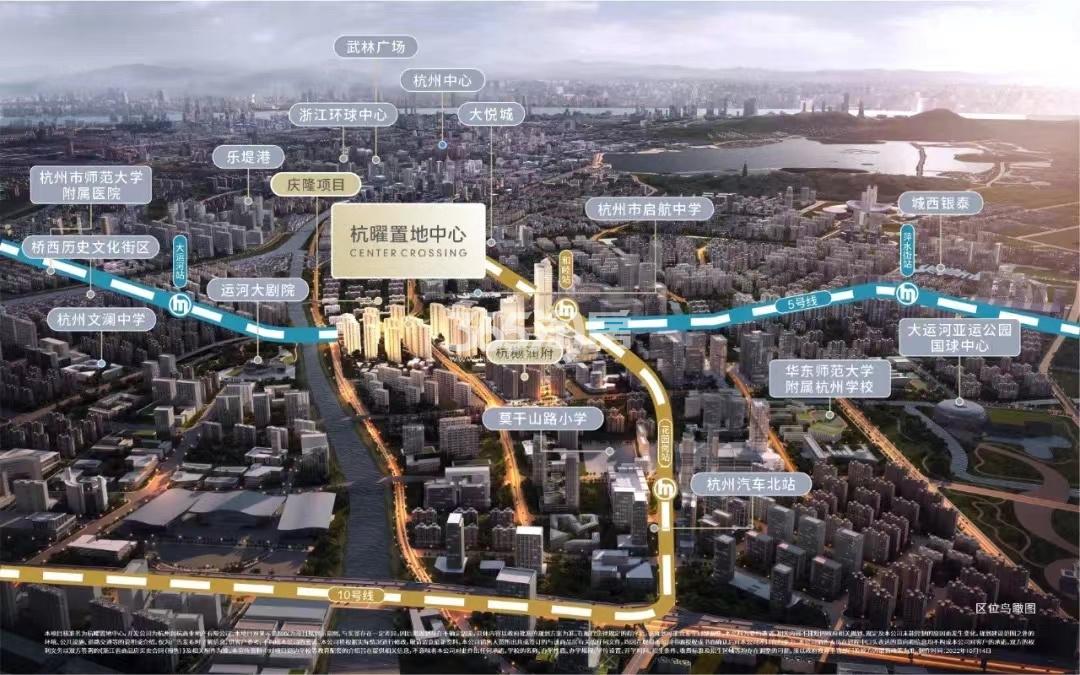 杭曜置地中心区位图