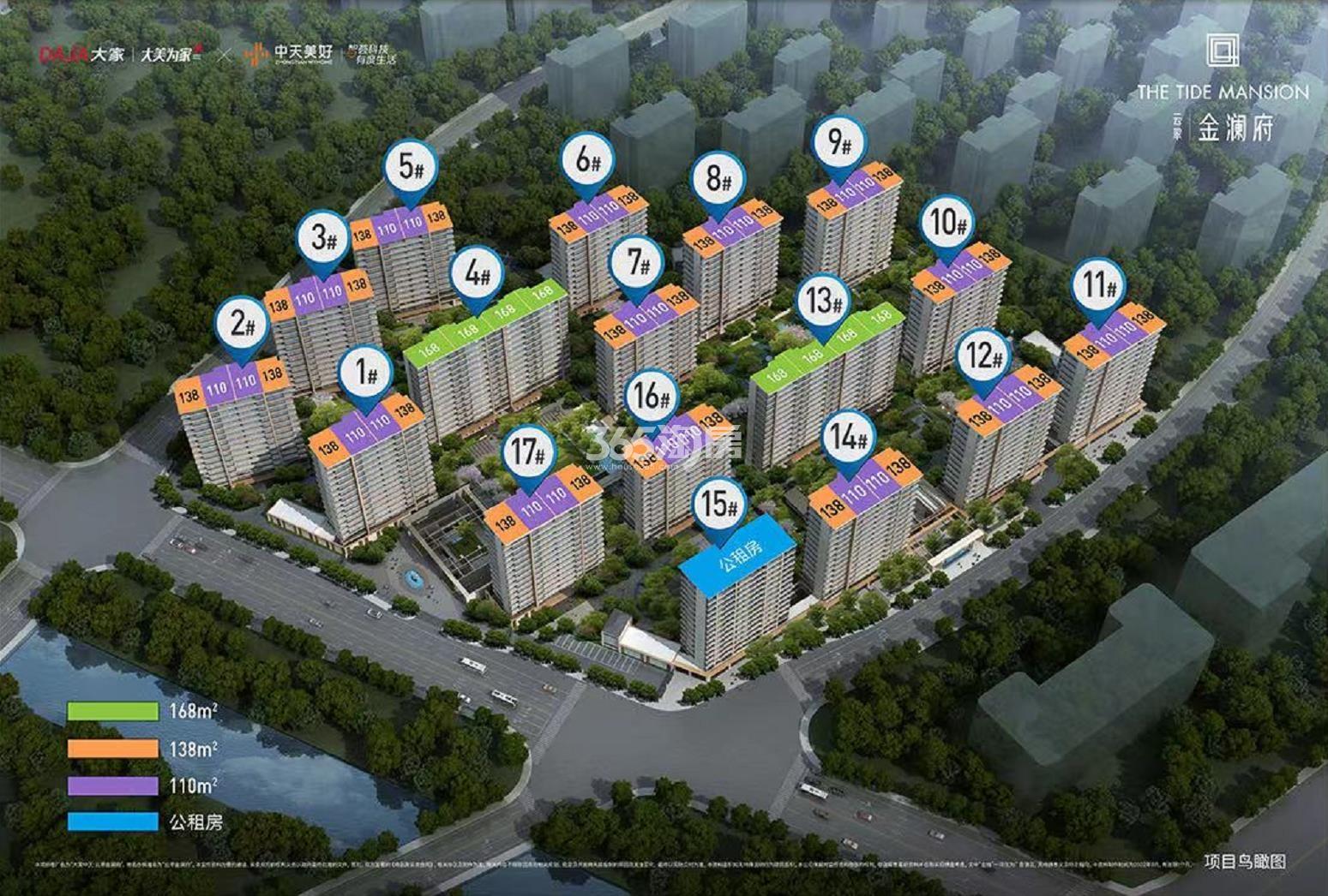 大家中天云翠金澜府鸟瞰图