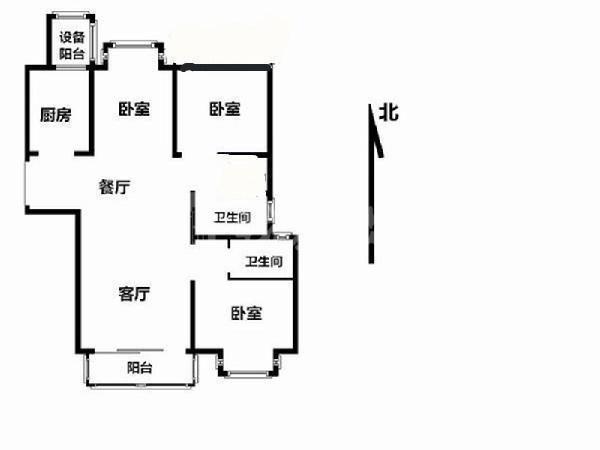 热河南路 · 世茂外滩新城 · 3室 · 2厅