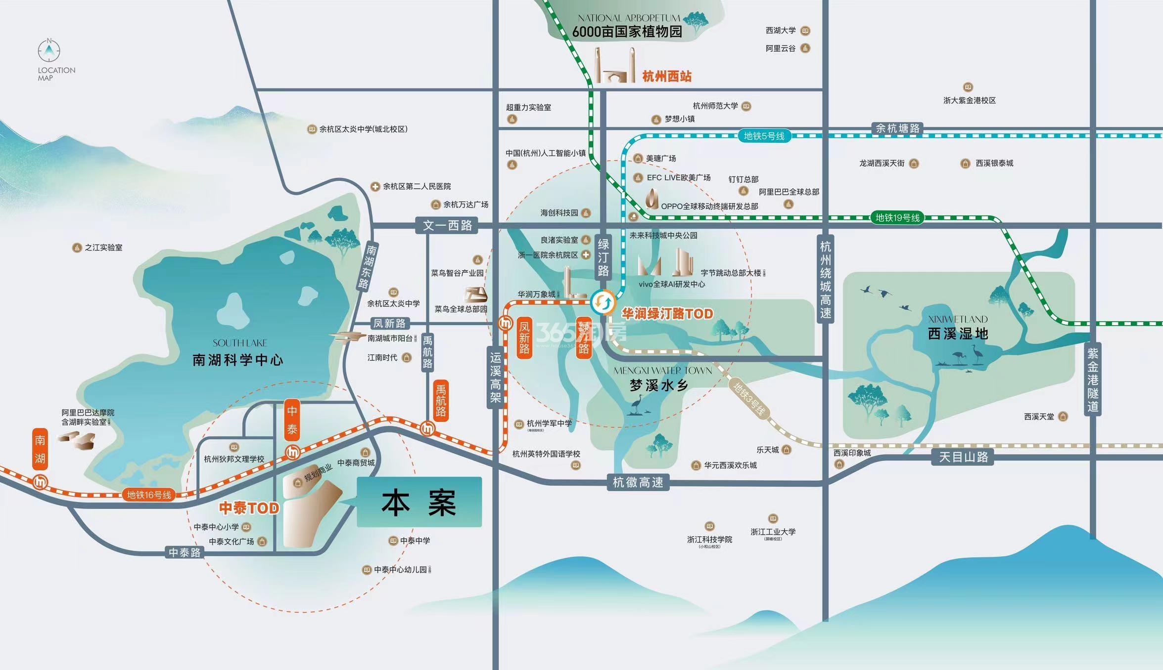 金地湖颂丹青府交通图