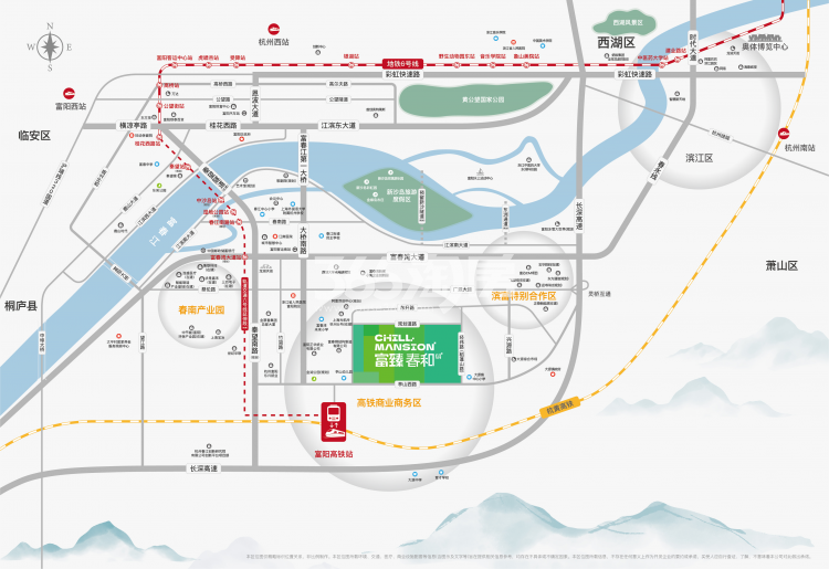 中国铁建富臻春和府交通图